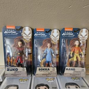 Avatar The Last Airbender Action Figures (Aang, Zuko, Sokka)